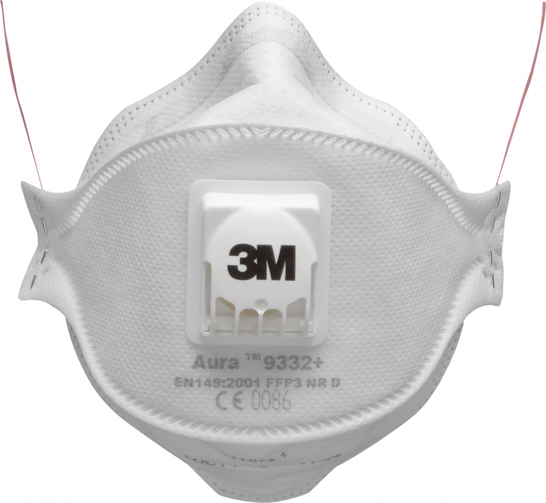 Masque jetable antipoussière FFP3 Aura 3M protection