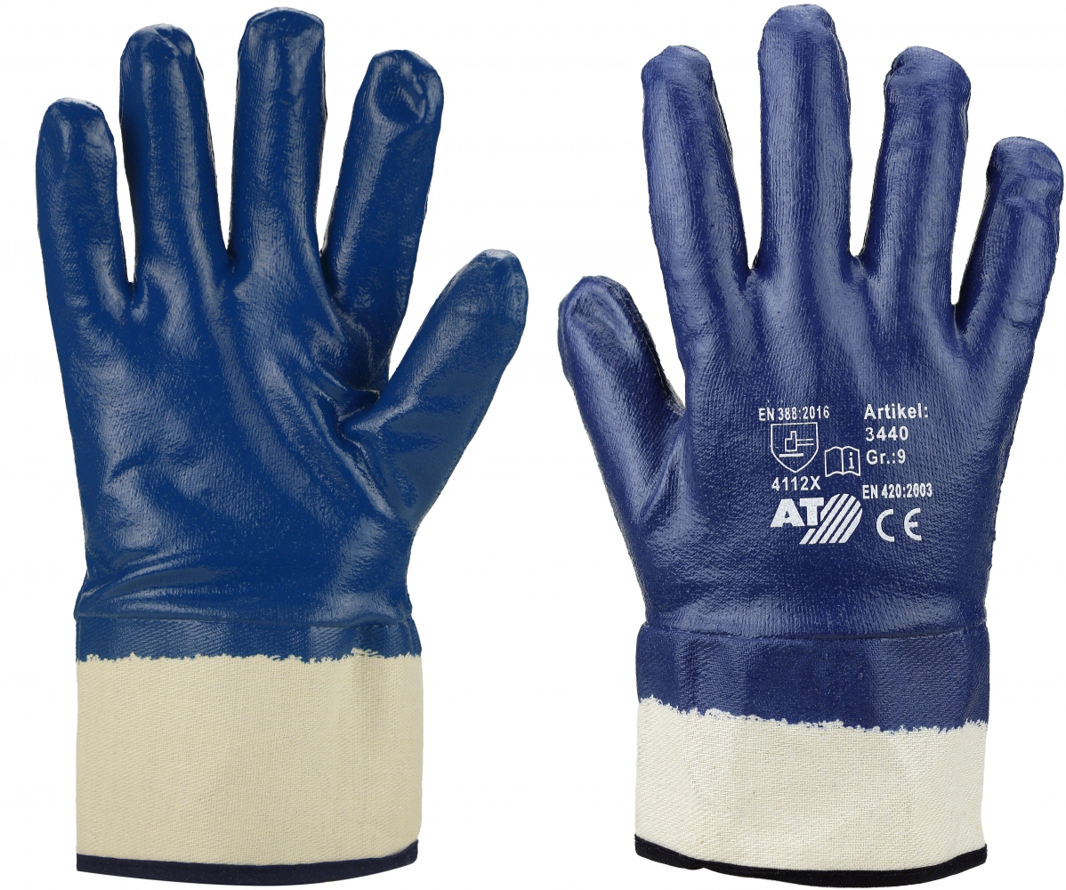 Asatex 3440 Fully coated nitrile protective gloves 8-11 - online ...