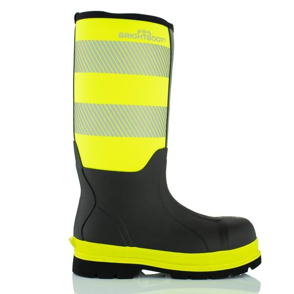 black Brightboot High visibility Waterproof Safety Boots S5 yellow 