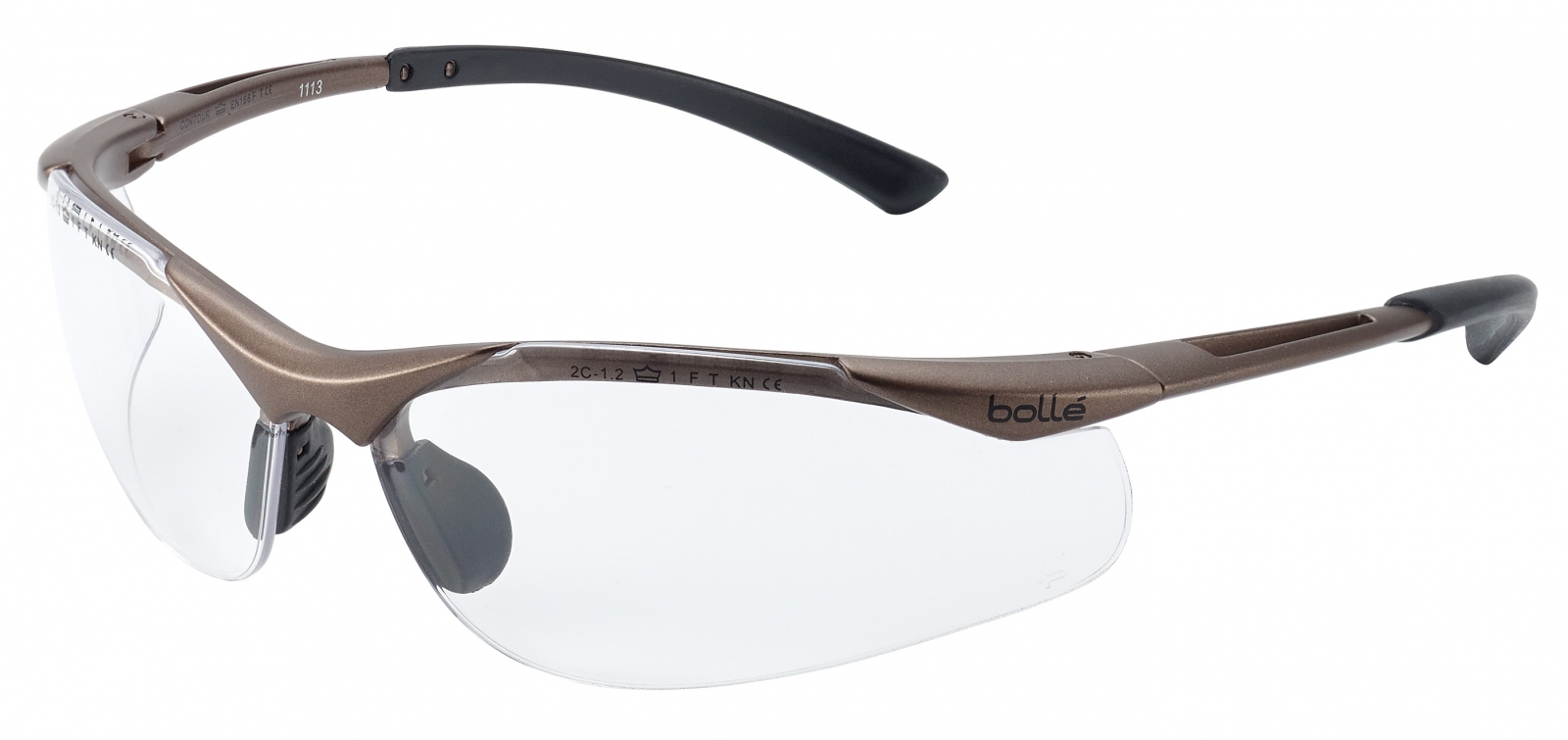 Bolle Contour Safety Specs Glasses Clear Lens 20g EN166 EN170 