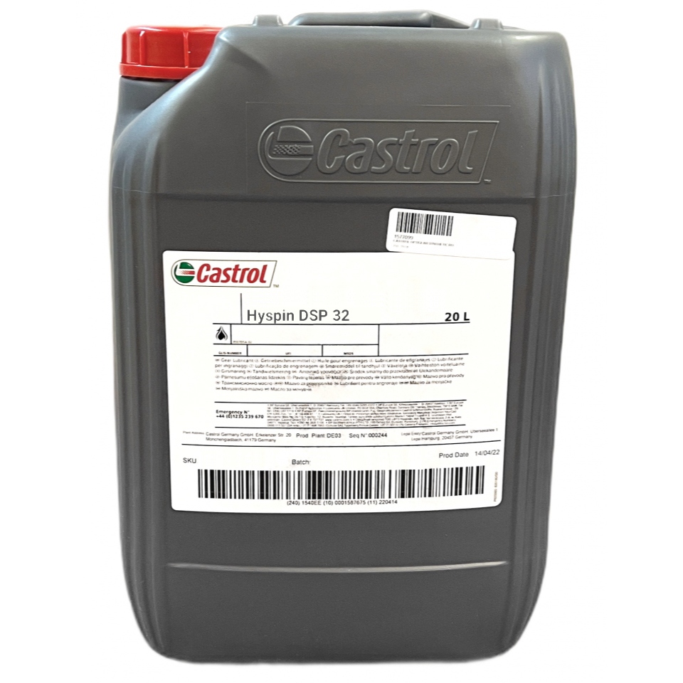 castrol-hyspin-dsp-32-extreme-pressure-and-antiwear-hydraulic-oil-20l