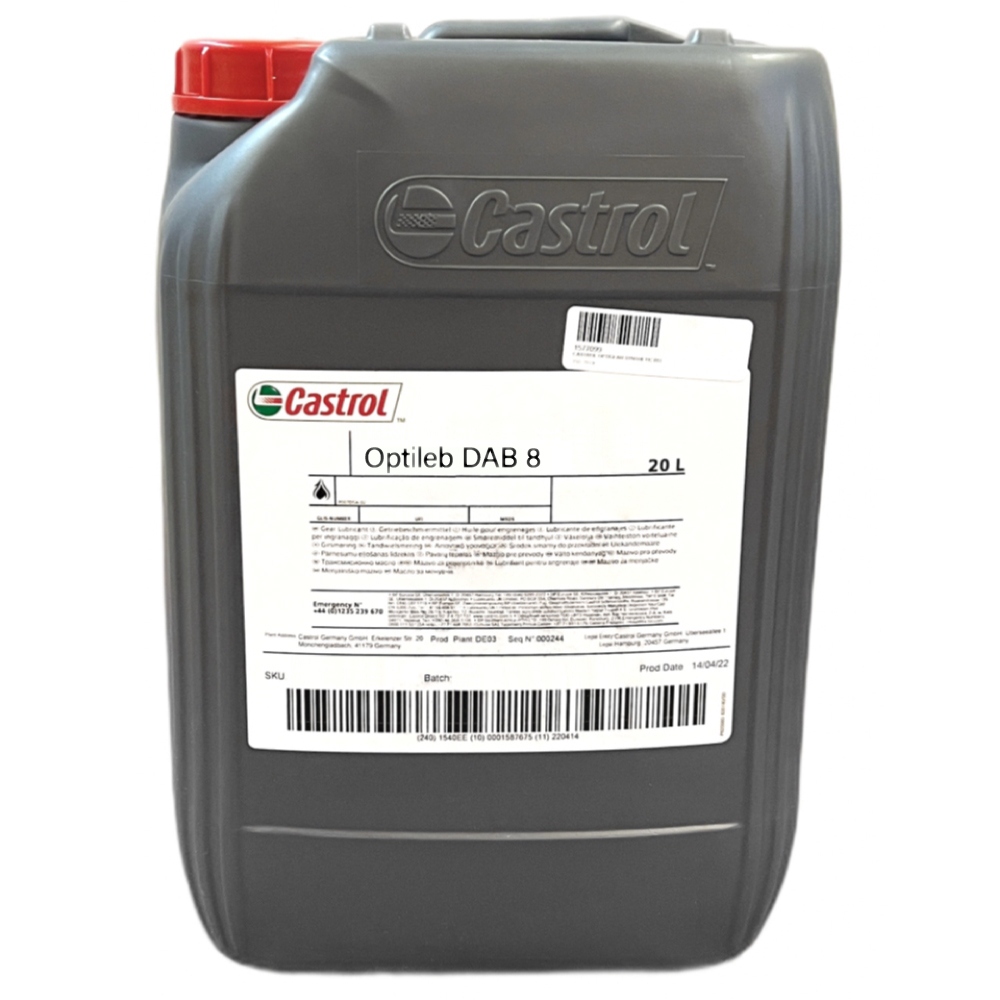 Castrol Optileb DAB 8 Food grade white oil NSF H1 20l canister online