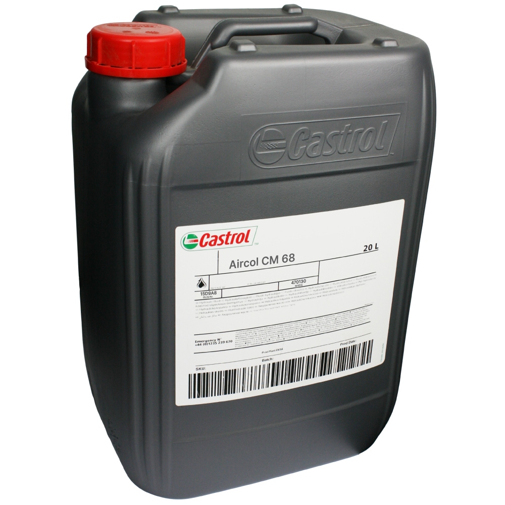 Castrol Aircol CM 68 Air compressor oil VDL 20L canister - online ...