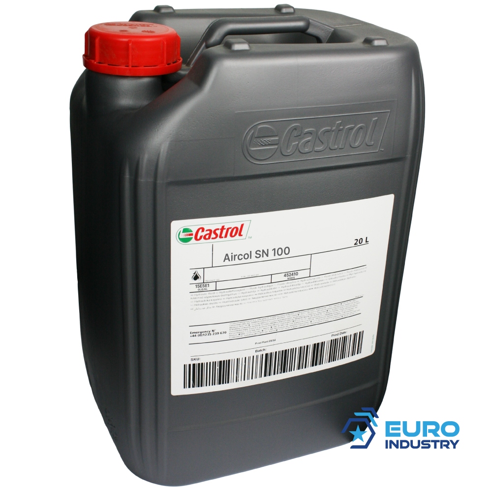 Castrol Aircol SN 100 Synthetic air compressor lubricant 20L canister ...