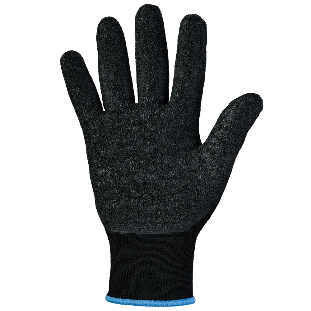 Montagehandschuhe FINEGRIP mit Latexbeschichtung, schwarz, Nylon- und  PU-Handschuhe, Arbeitshandschuhe, ARBEITSSCHUTZ