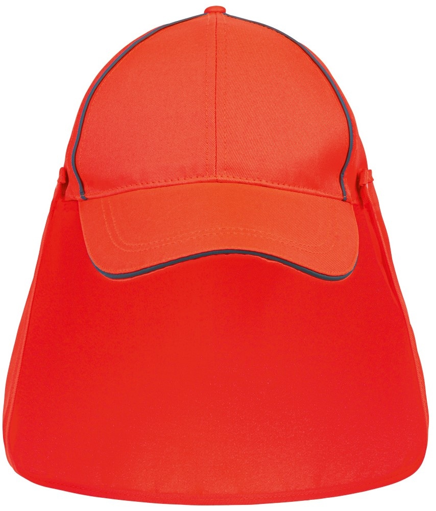 pics/Feldtmann/Elysee/kopfbedeckung/22581/elysee-22581-kolja-uv-cap-mit-nackenschutz-warnorange2.jpg