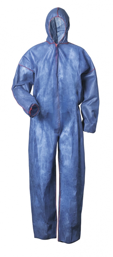 Disposable Overall Coverall Hooded XXL blue new CAT 1 