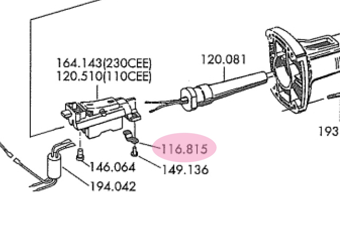 Flex 116.815 Serre-cable - Pièce de rechange d'origine - achat en ligne