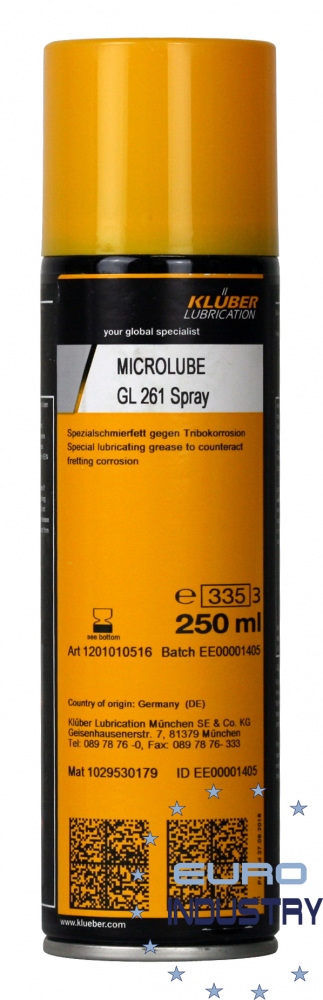 Klüber MICROLUBE GL 261 Graisse lubrifiante spéciale en aérosol