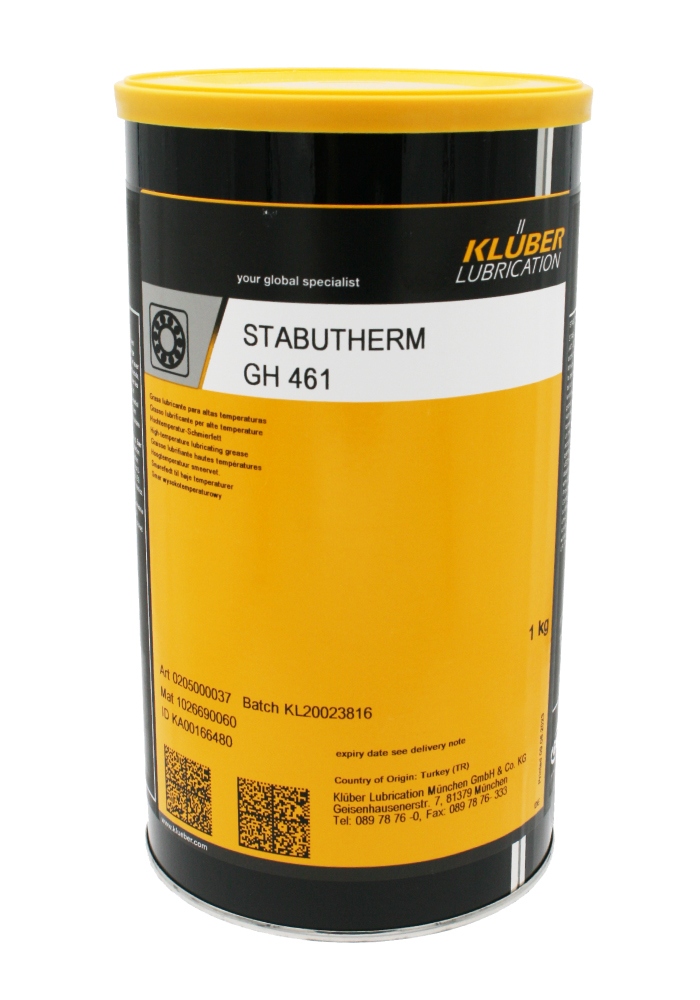 Klüber Stabutherm GH 461 High temperature grease NLGI 1 1kg can - online purchase | Euro Industry