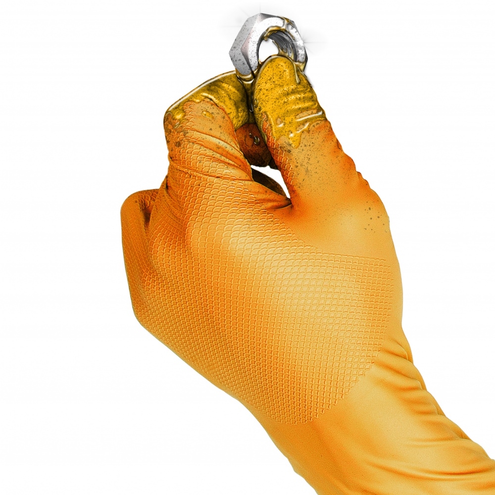 pics/Leipold/Handschuhe/grippaz-gripster-skins-orange-fishscale-nitrile-gloves-oil-covered.jpg