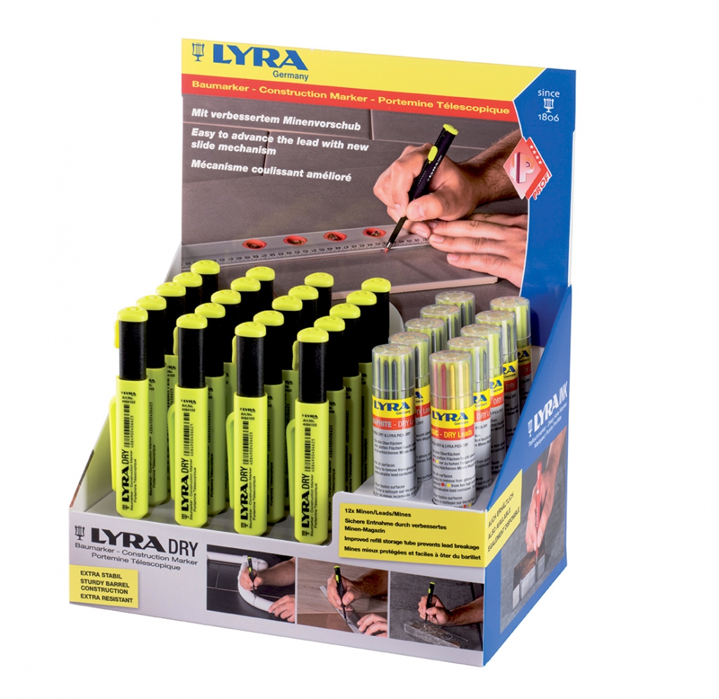 alleen Chemicus voor mij Lyra DRY 4497401 Construction Marker display - online purchase | Euro  Industry