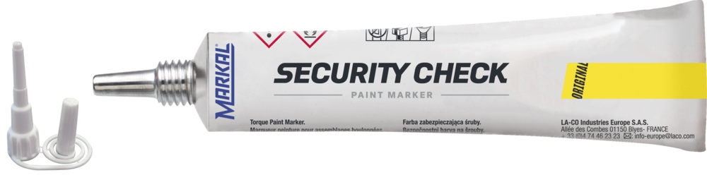 Markal 96673- Security Check Paint Marker for Torque Temper Detection,  Tamper-Proof Cross-Check Repair & Maintenance Warranty Seal, Black Color,  50ml, Made in France: : Industrial & Scientific