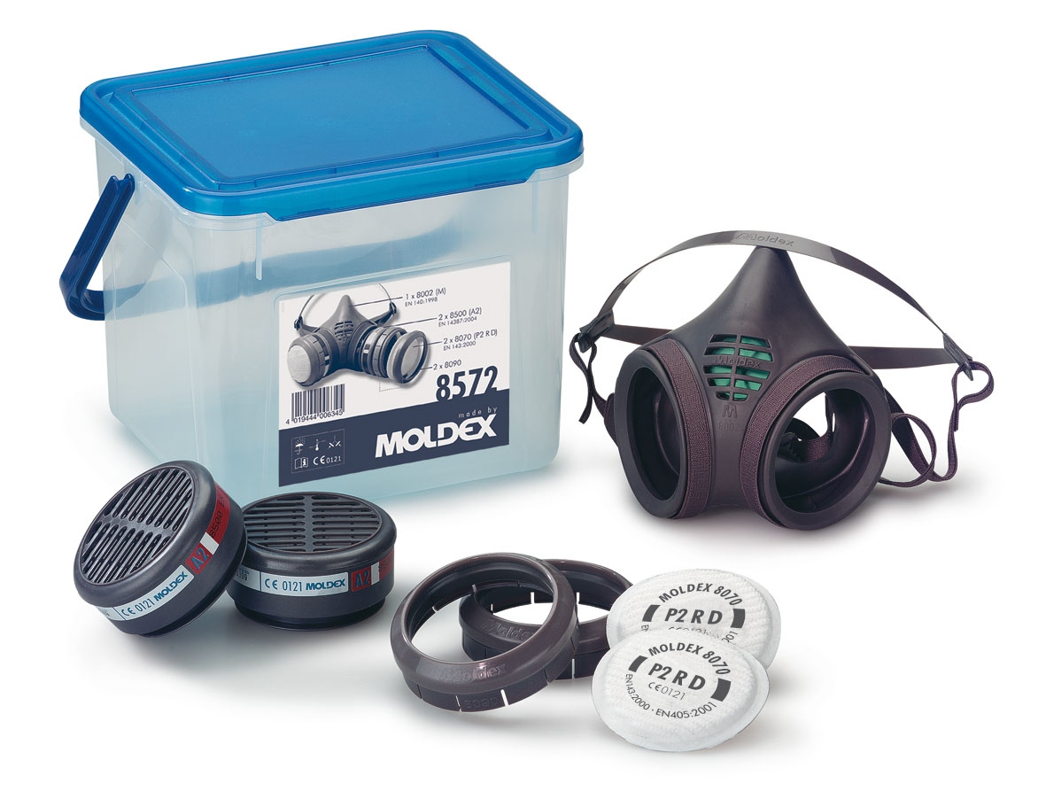 Moldex 8572 Series 8000 respiratory mask box A2 P2 R D certified