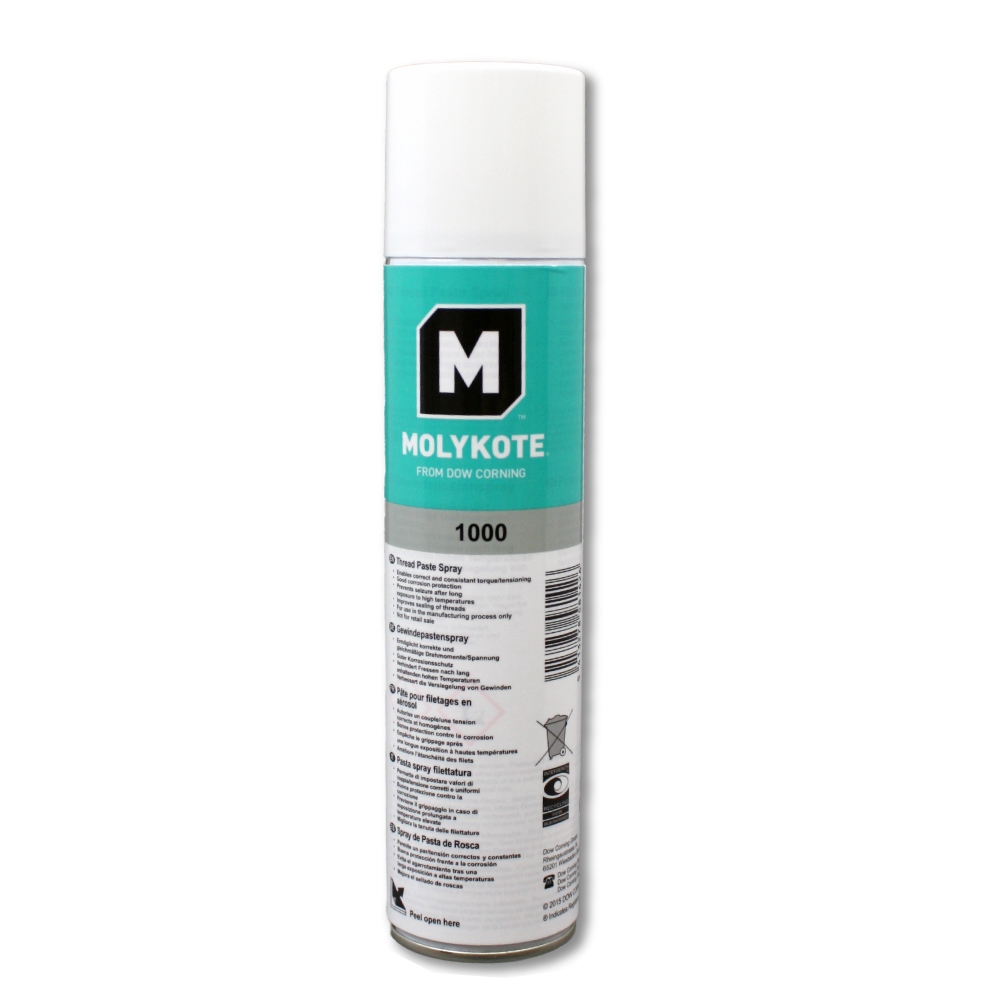 Molykote 1000 lubricant spray 400ml can - online purchase | Euro Industry