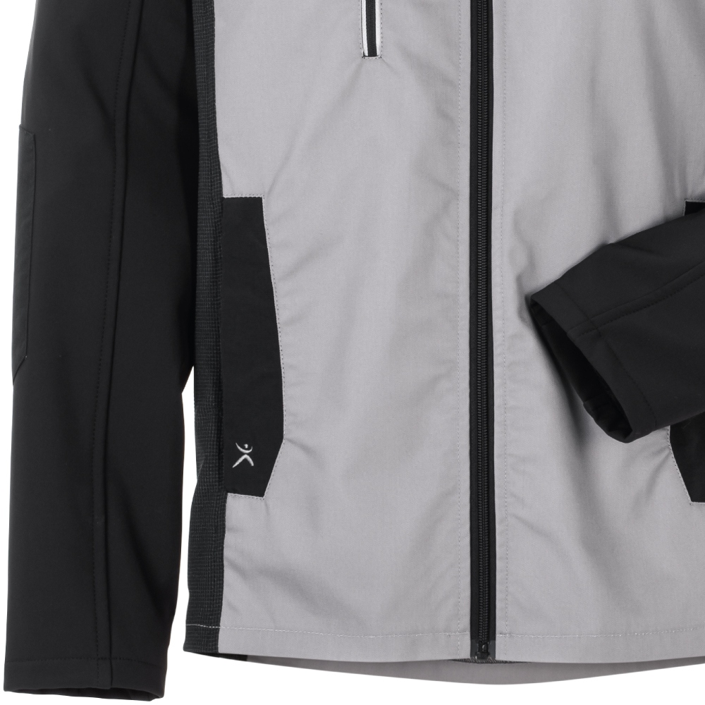 Planam 6506 Norit Men's softshell jacket lightgrey/black 24 - 110 ...