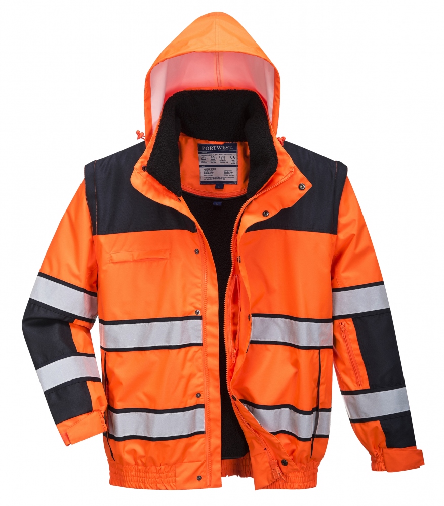 pics/Portwest/Jacken/portwest-c466-4-in-1-high-visibility-pilot-jacket-waistcoat-orange-black-front.jpg