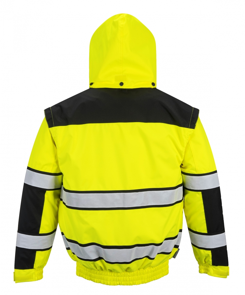pics/Portwest/Jacken/portwest-c466-4-in-1-high-visibility-pilot-jacket-yellow-black-back.jpg