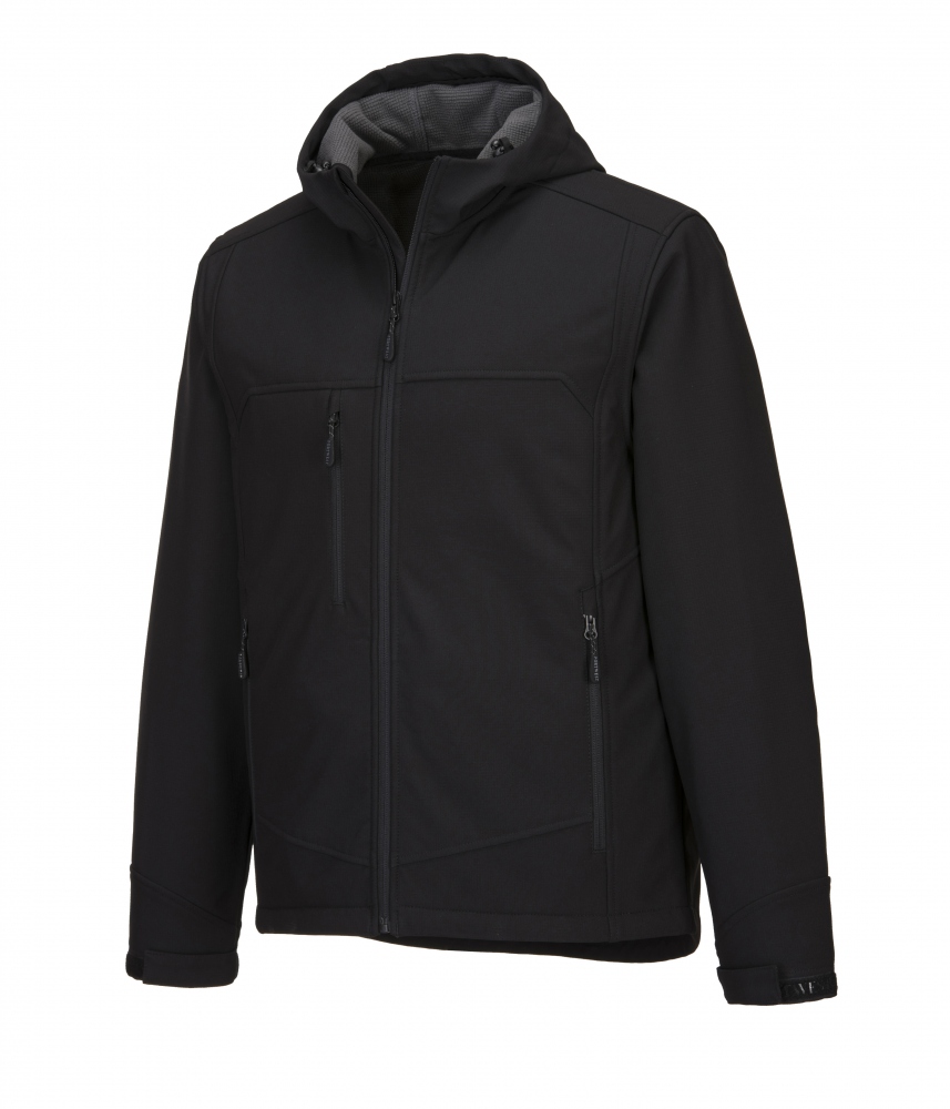 pics/Portwest/Jacken/portwest-kx362-sporty-hooded-softshell-jacket-black-side1.jpg