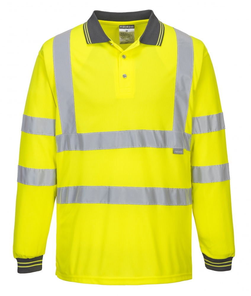 S277 Poloshirt Baumwolle Warnschutz Beruf Arbeitsbekleidung Baustelle Outdoor 