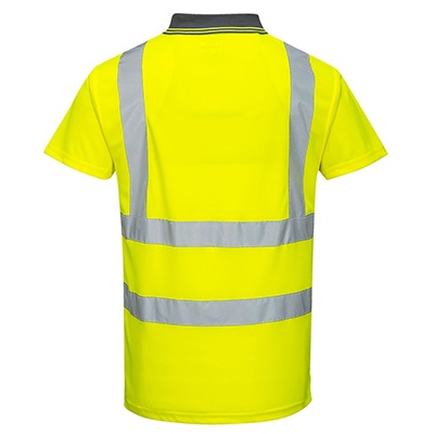 pics/Portwest/high-visibility-clothes/portwest-s477-high-visibility-shortsleeve-polo-shirt-yellow-xs-7xl-back.jpg