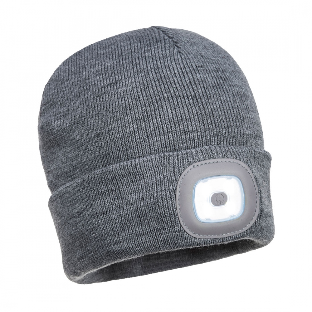 *** NEW Portwest Rechargeable LED Beanie Hat B029 *** NEW 