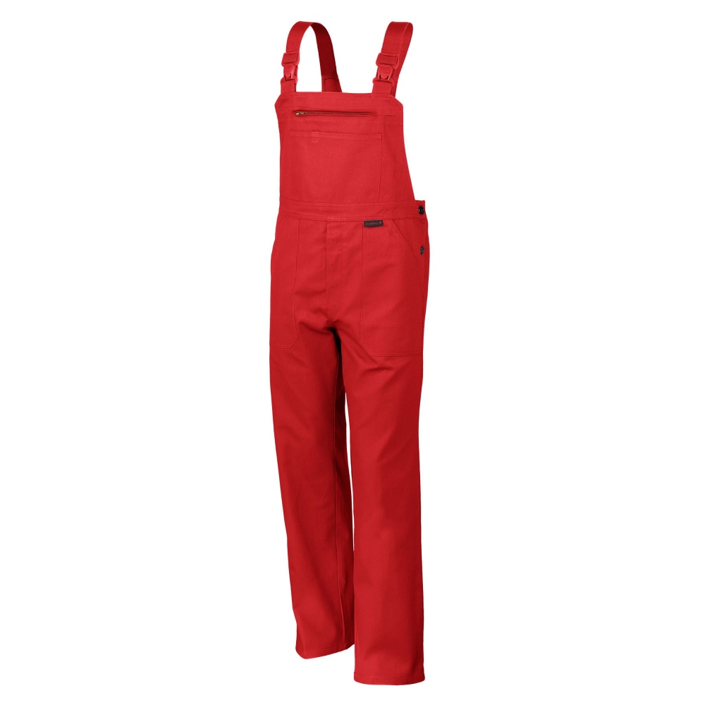 Red working dungarees