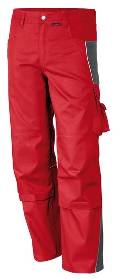 Red work trousers