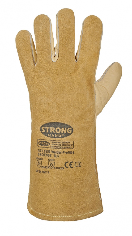 Stronghand 0259 Welder-Profi 4 Schweißerhandschuhe Größe 10,5 Arbeitshandschuhe 