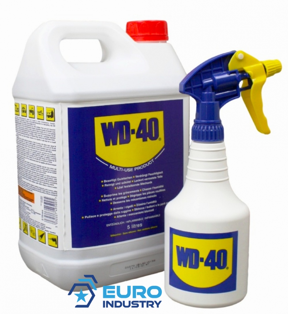WD-40 en bidon de 5 Litres + 1 Vaporisateur de 600 ml (Vide