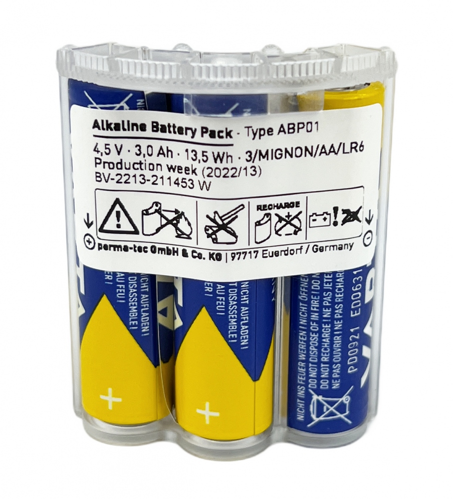 Perma 101351 Alkaline Battery Pack TypeABP01 STAR Vario 4.5V 3.0Ah