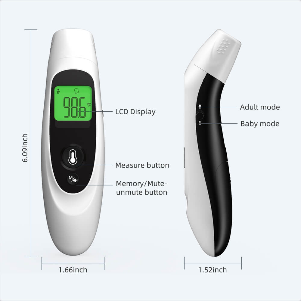 SOLMIRA FC-IR105 Infrared multifunctional thermometer, contactless ...